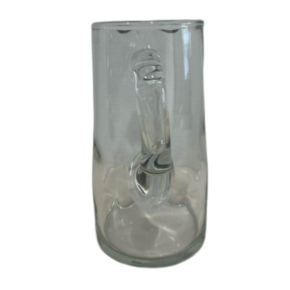 Thick Walls Wavy Glass Water Pitcher. - Picture 3 of 11